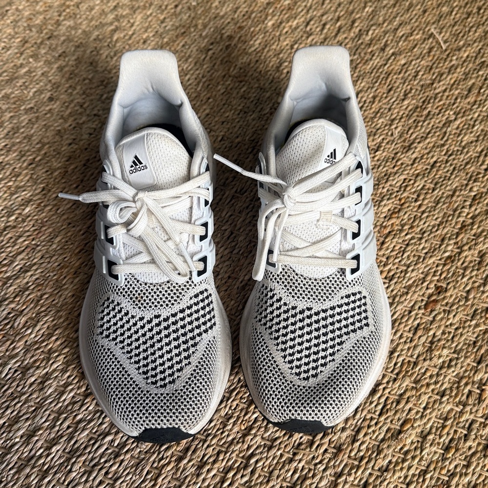 Adidas White and Black Running Shoes